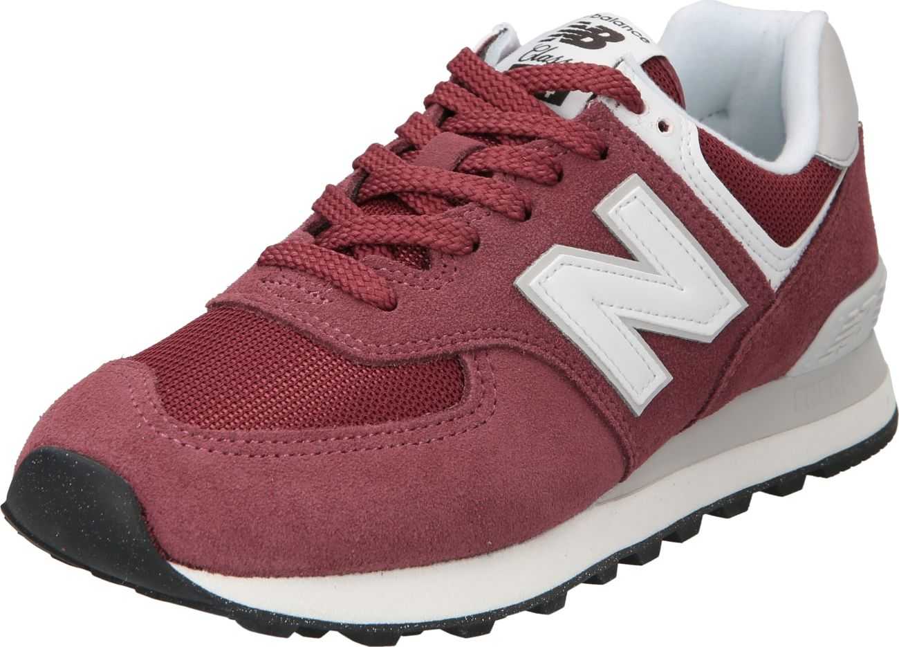 new balance Tenisky světle šedá / burgundská červeň / bílá