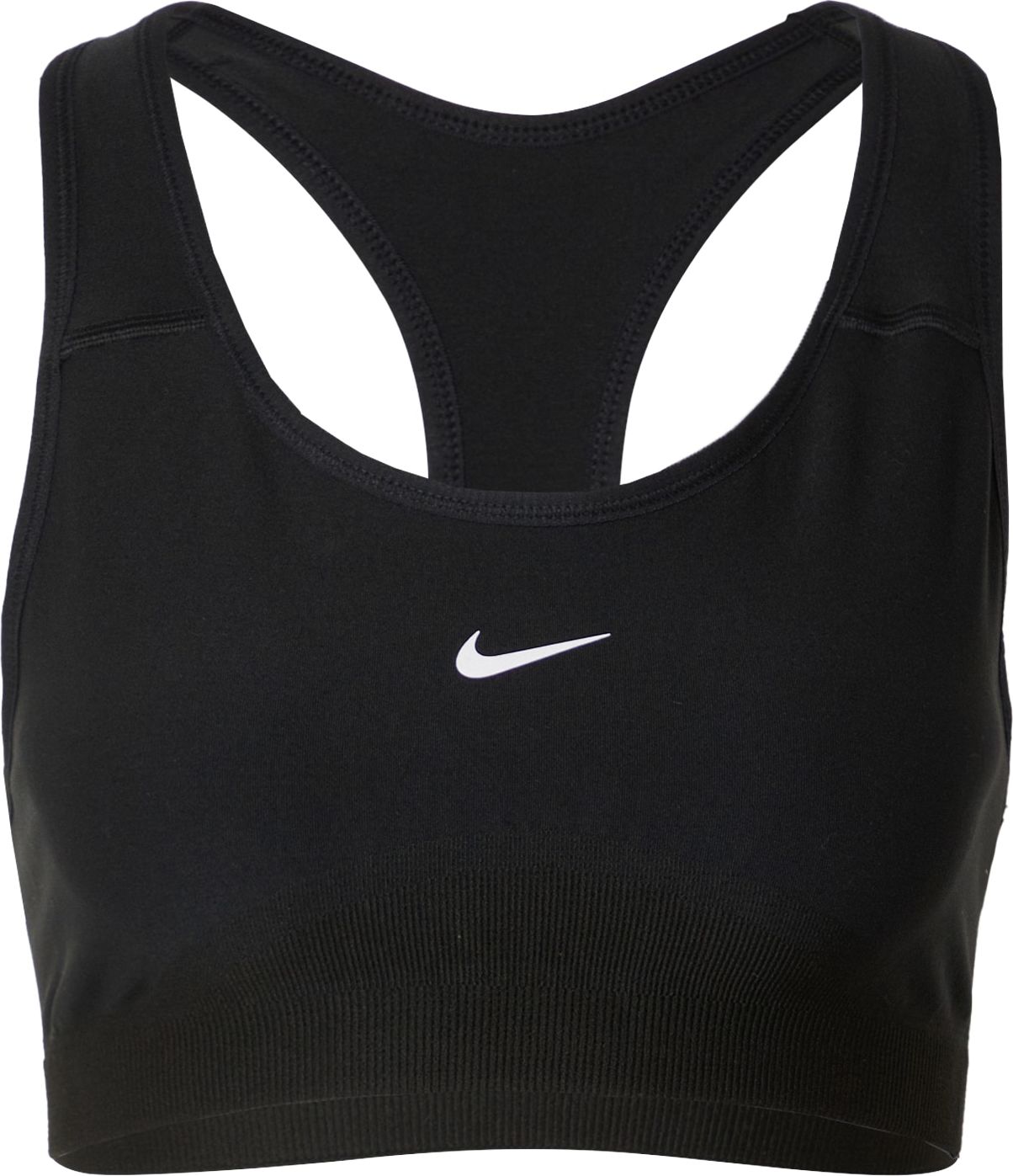 NIKE Sportovní podprsenka černá / bílá