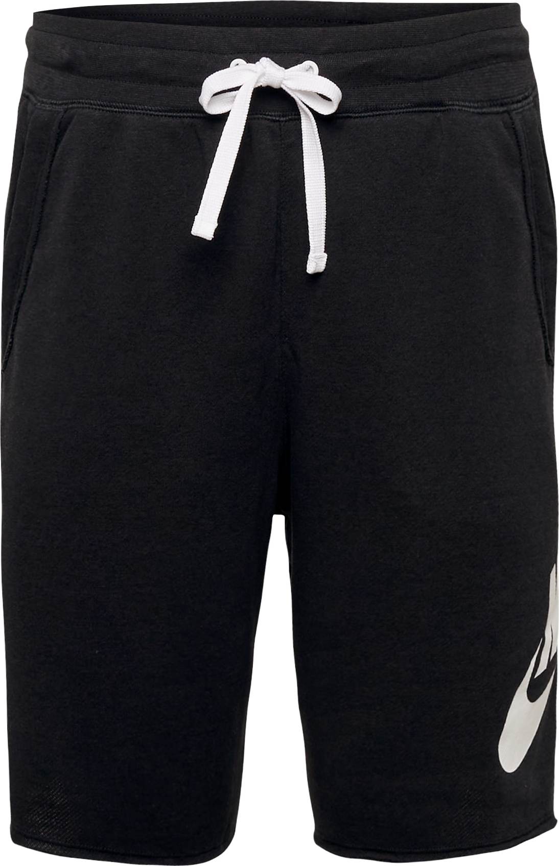 Nike Sportswear Kalhoty 'Club Alumini' černá / bílá