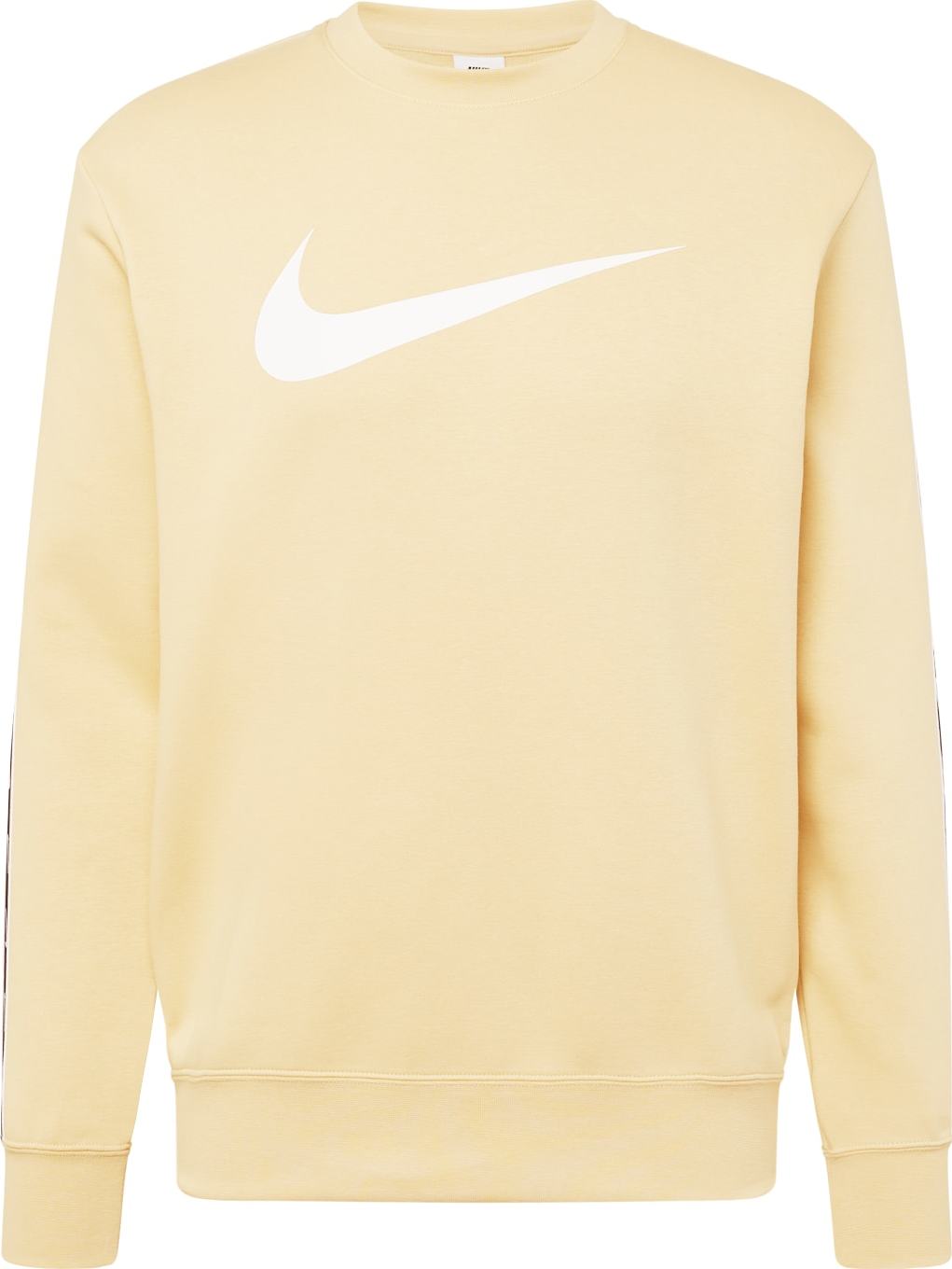 Nike Sportswear Mikina béžová / černá / bílá