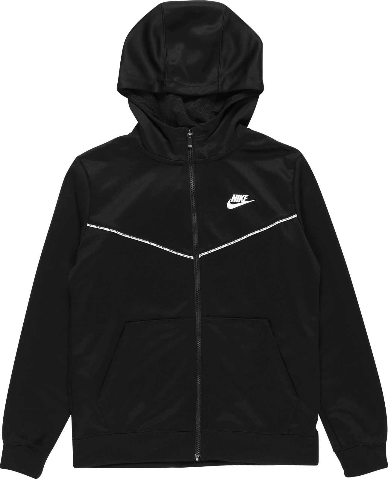 Nike Sportswear Mikina černá / bílá