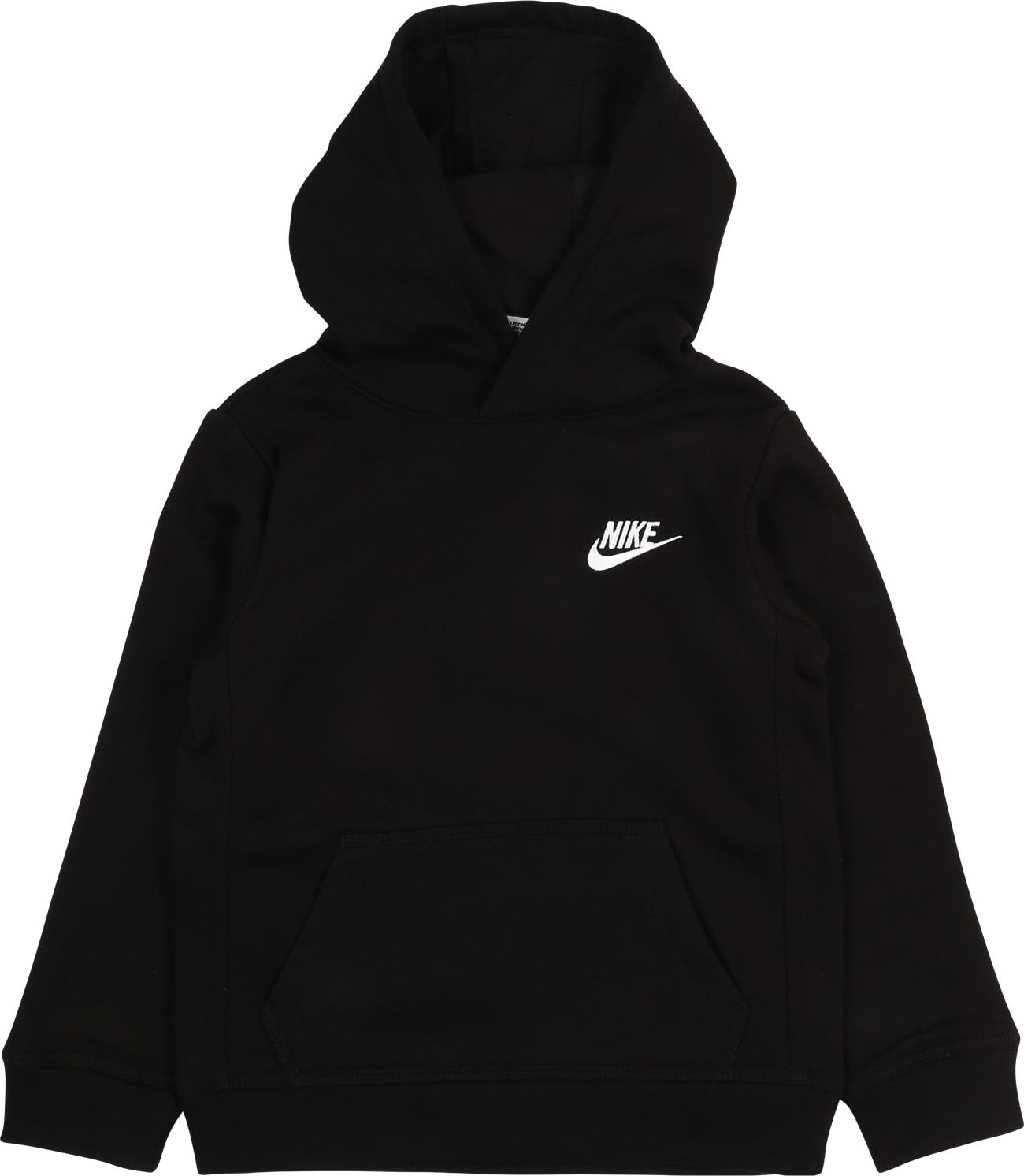 Nike Sportswear Mikina 'Club' černá / bílá