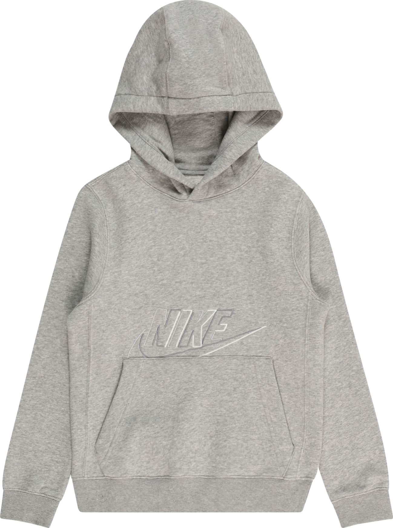 Nike Sportswear Mikina grafitová / stříbrně šedá / šedý melír