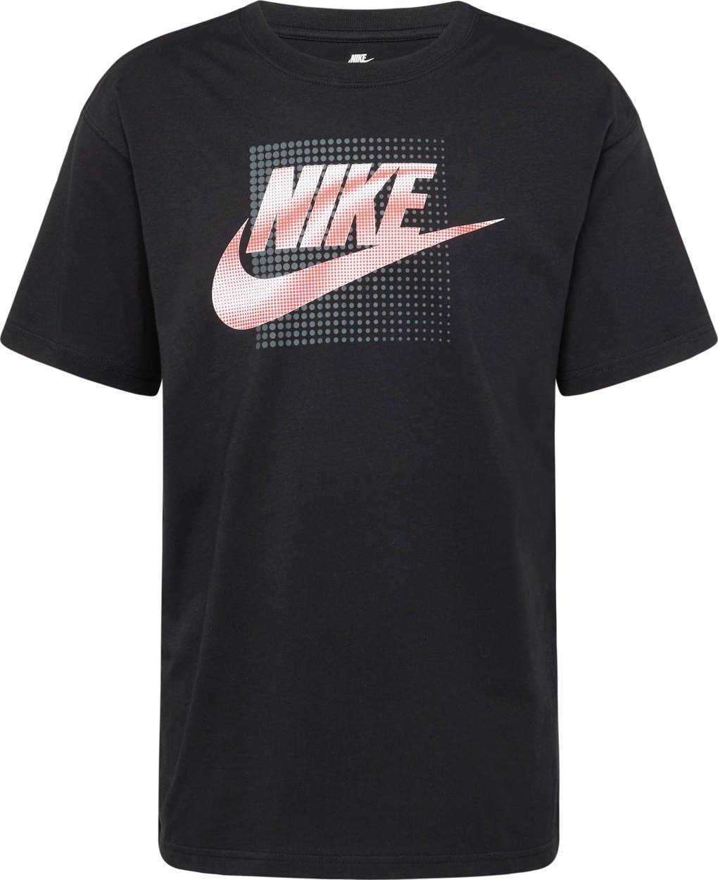 Nike Sportswear Tričko antracitová / pastelově červená / černá / bílá