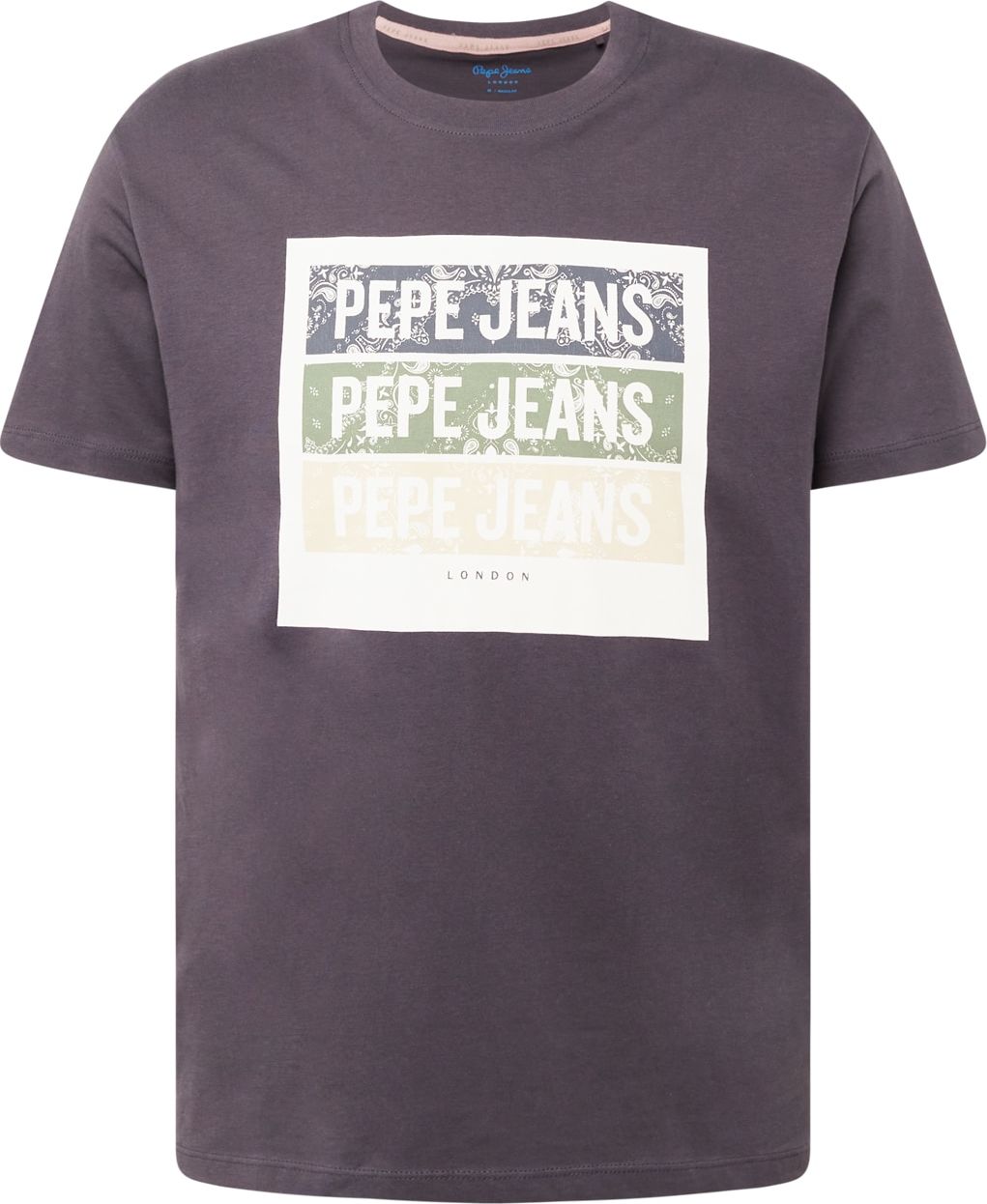 Pepe Jeans Tričko 'ACEE' noční modrá / zelená / černá / bílá