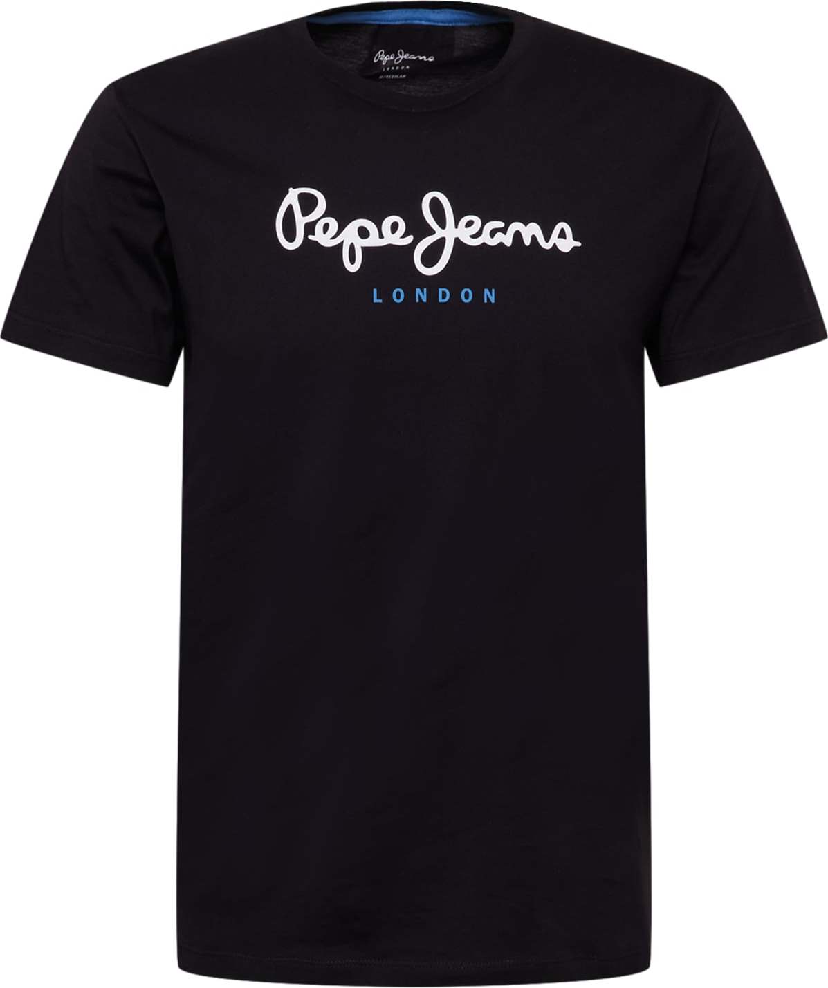 Pepe Jeans Tričko 'Eggo' modrá / černá / bílá