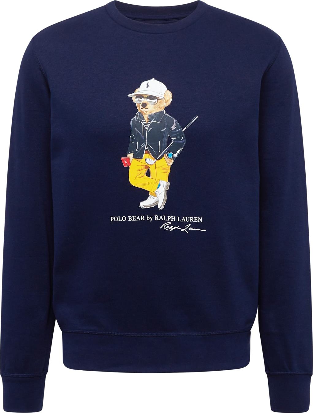 Polo Ralph Lauren Mikina béžová / marine modrá / námořnická modř / žlutá