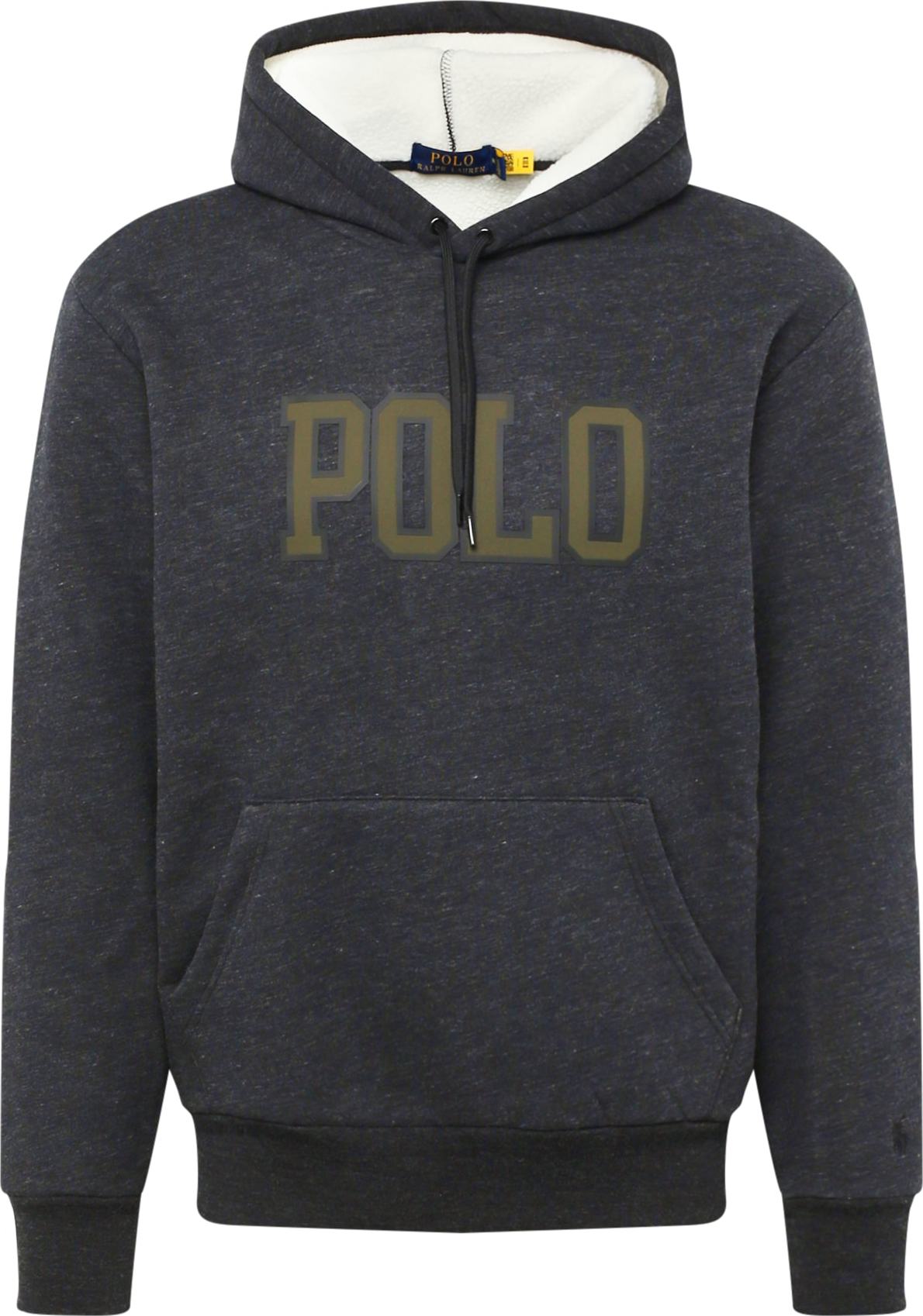 Polo Ralph Lauren Mikina khaki / černý melír