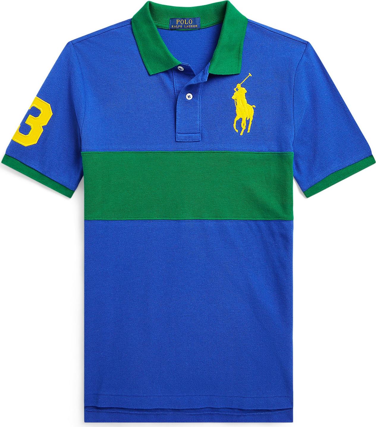 Polo Ralph Lauren Tričko safírová / žlutá / tmavě zelená