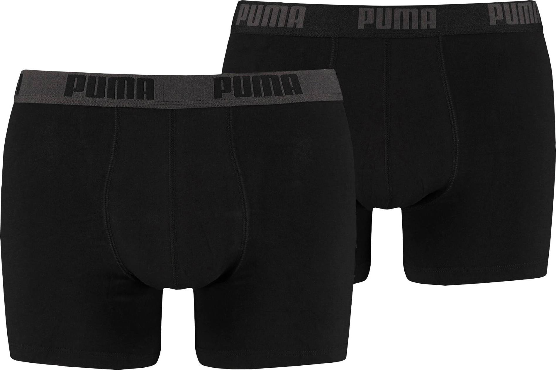 PUMA Boxerky antracitová / černá