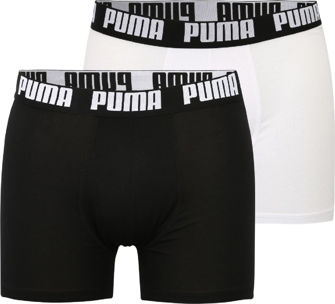 PUMA Boxerky černá / bílá