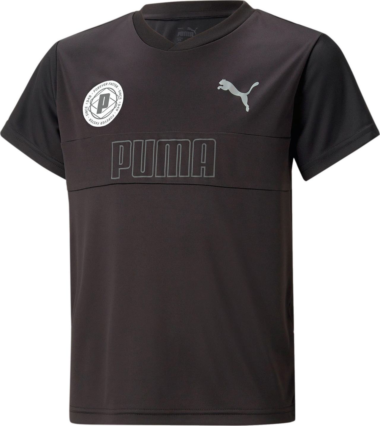 PUMA Funkční tričko 'ACTIVE SPORTS' šedá / černá / bílá