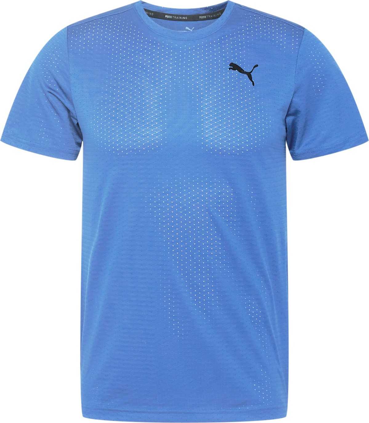 PUMA Funkční tričko kouřově modrá / černá