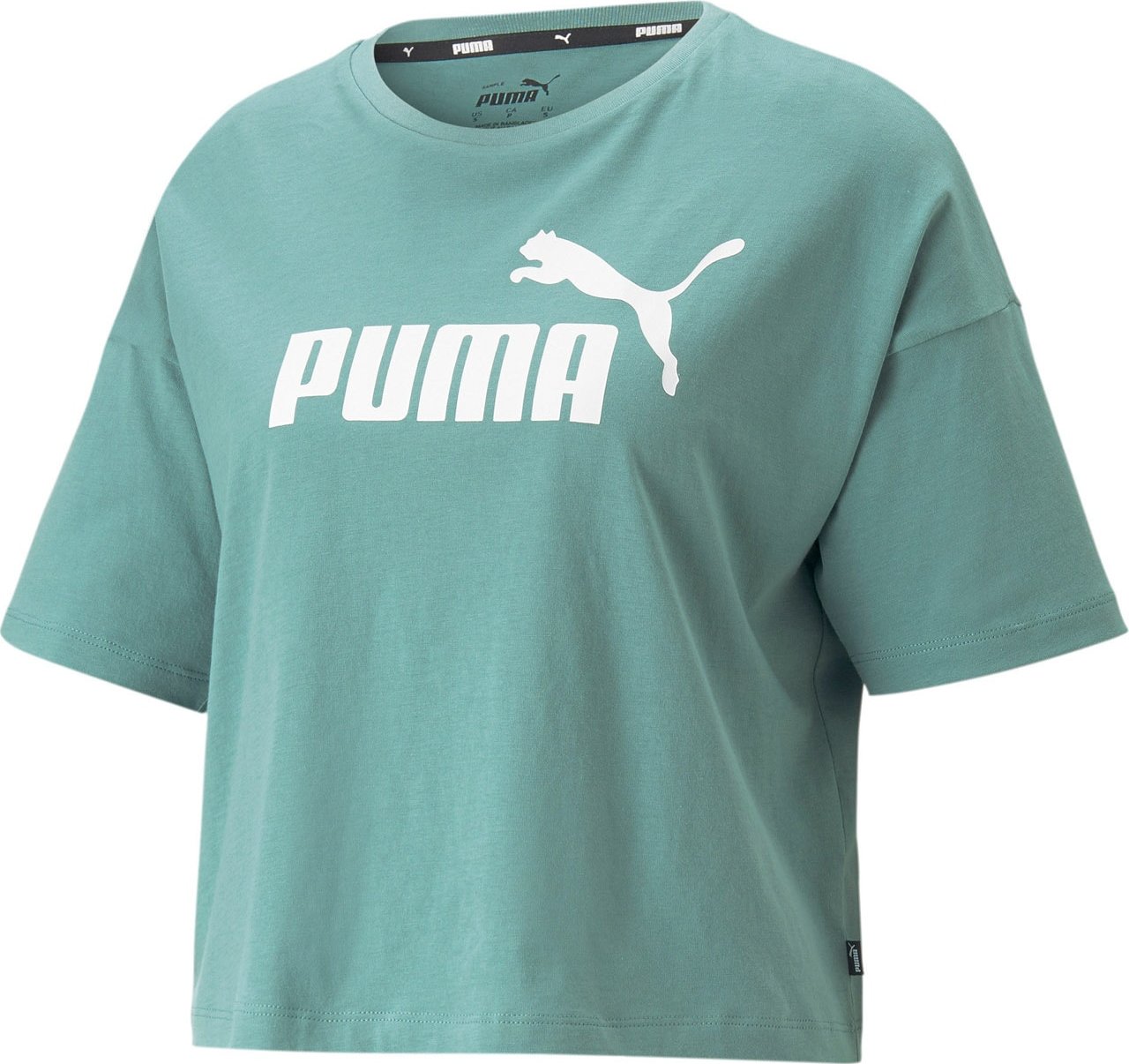 PUMA Funkční tričko pastelová modrá / bílá