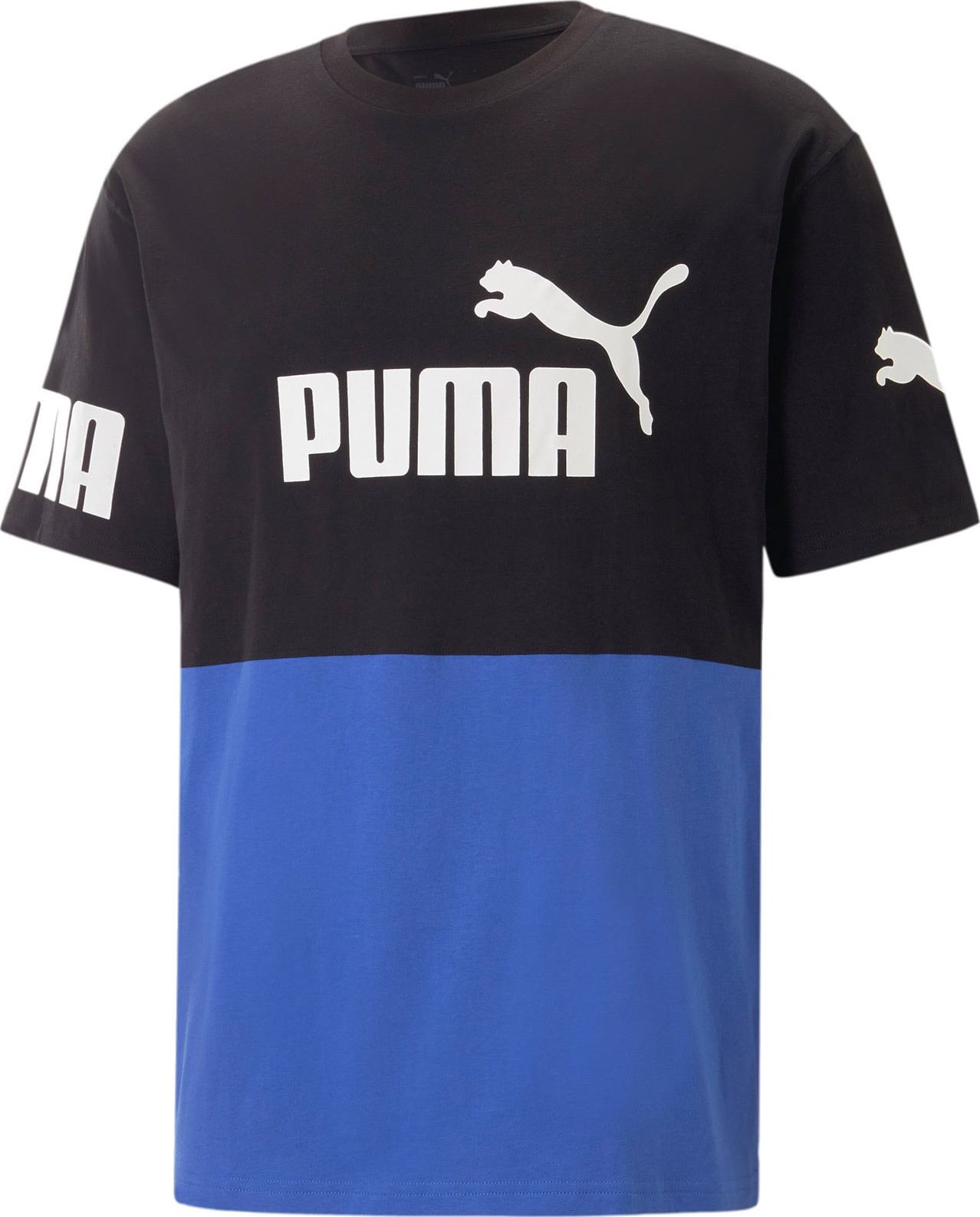 PUMA Funkční tričko 'POWER' královská modrá / černá / bílá