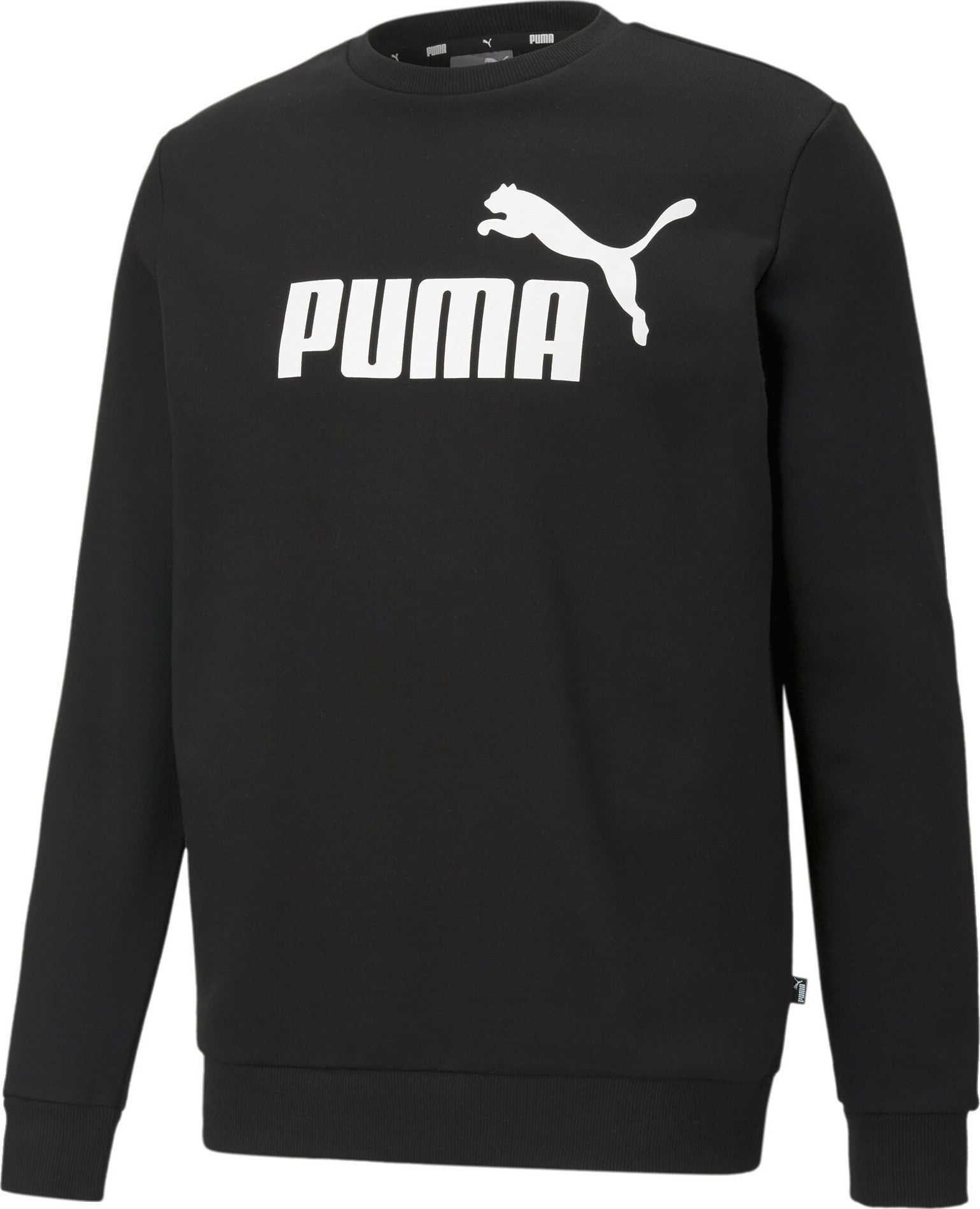 PUMA Sportovní mikina černá / bílá