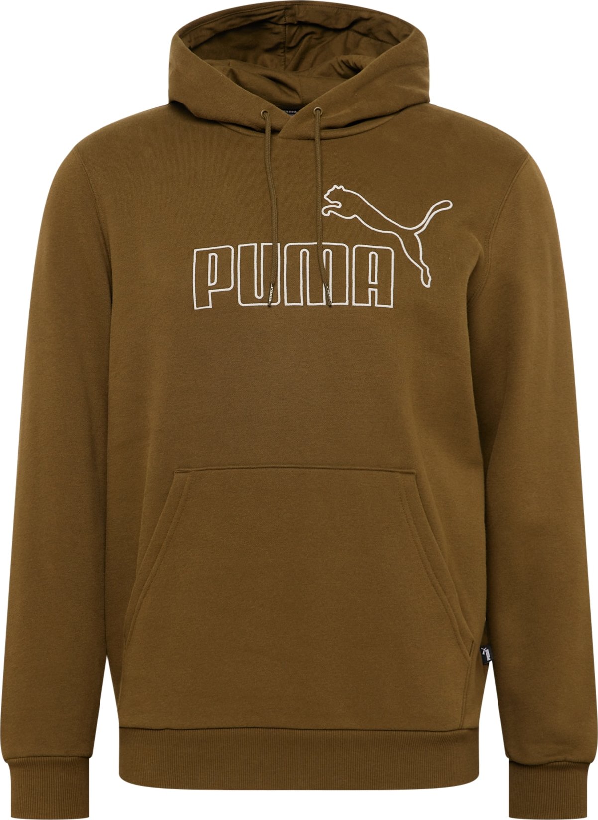 PUMA Sportovní mikina olivová / bílá