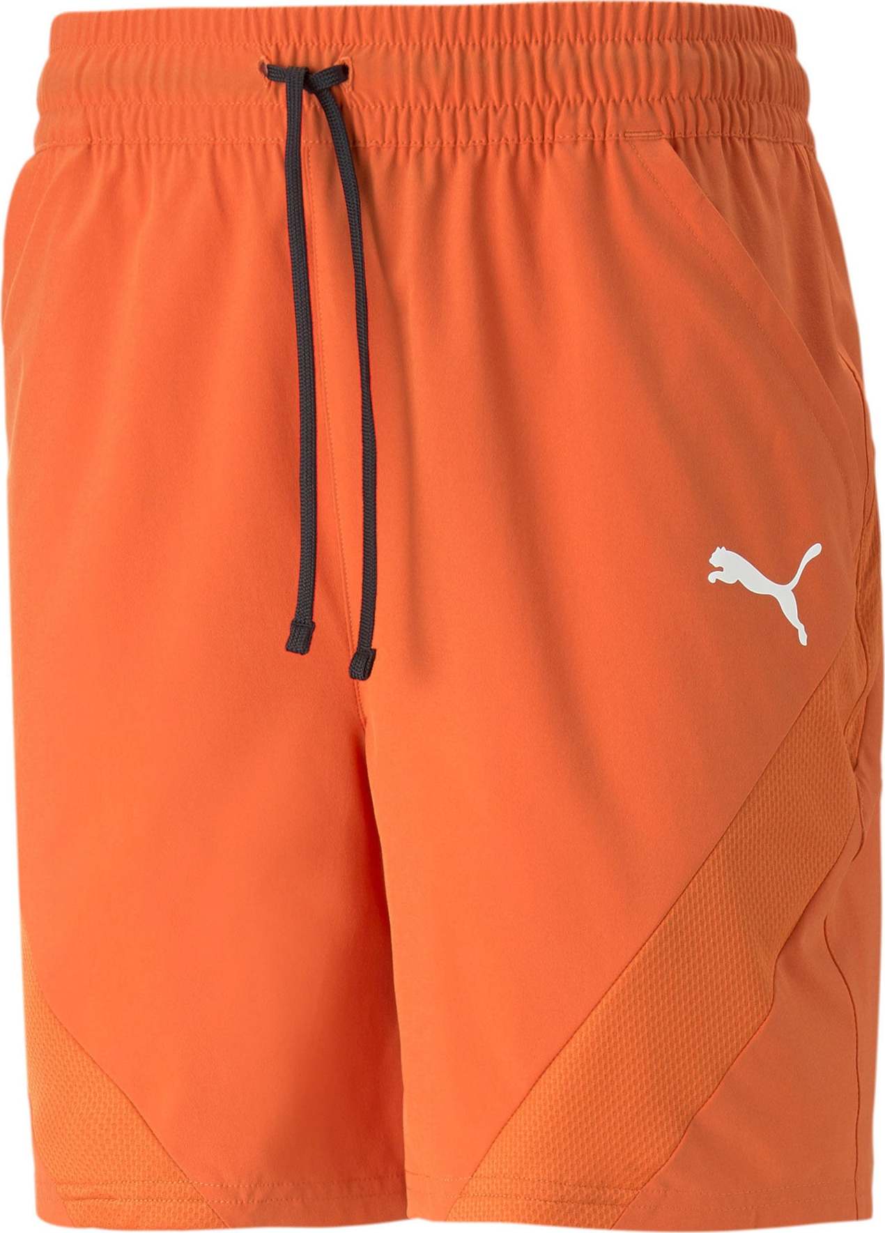 PUMA Sportovní kalhoty oranžová / bílá