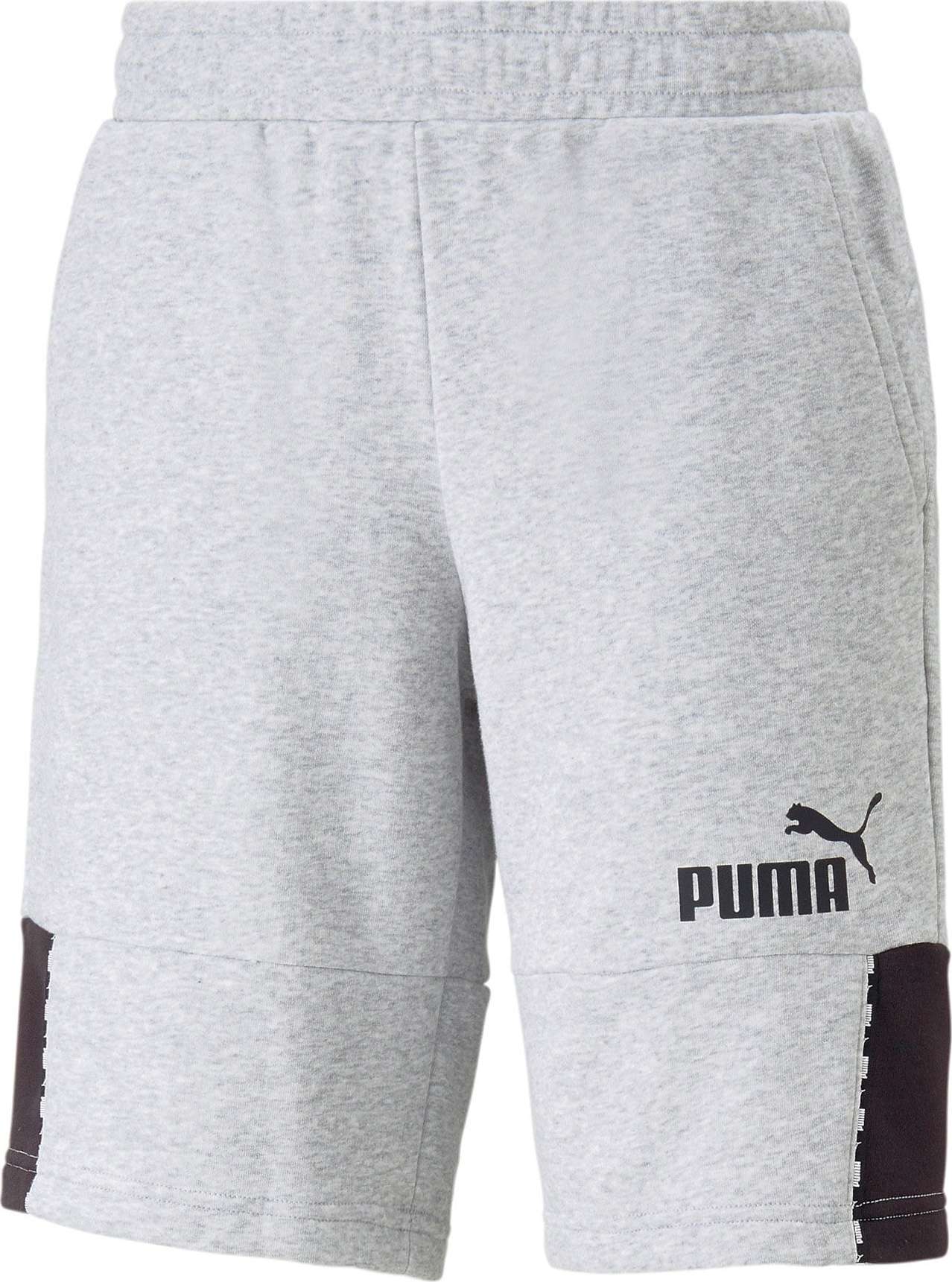 PUMA Sportovní kalhoty šedý melír / černá