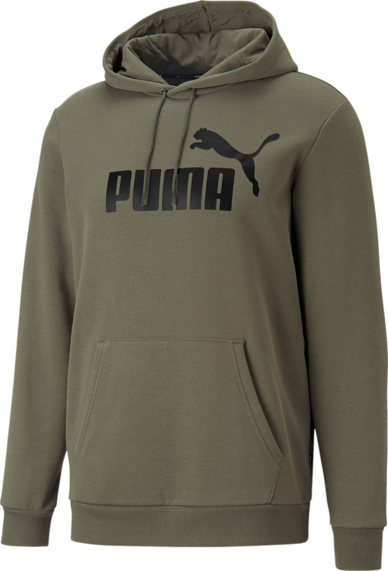 PUMA Sportovní mikina olivová / černá