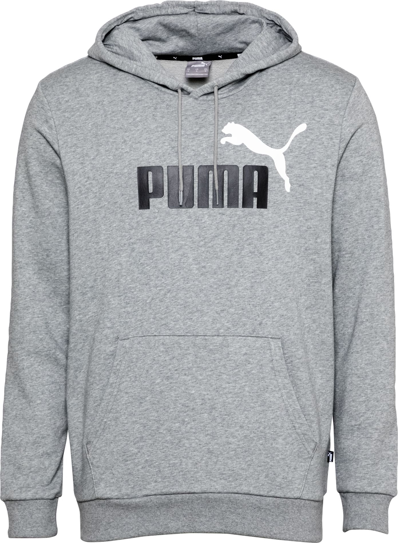 PUMA Sportovní mikina šedá / černá / bílá