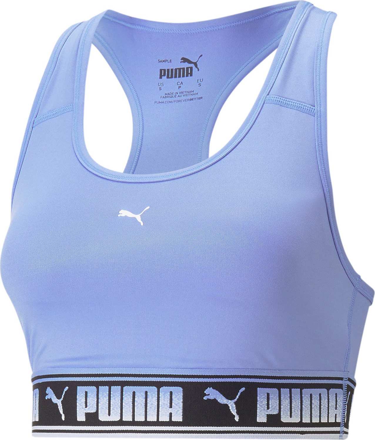 PUMA Sportovní podprsenka šeříková / černá / bílá