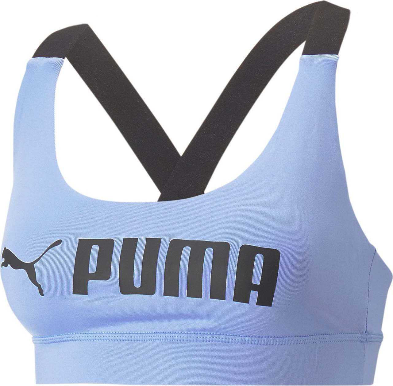 PUMA Sportovní podprsenka světle fialová / černá