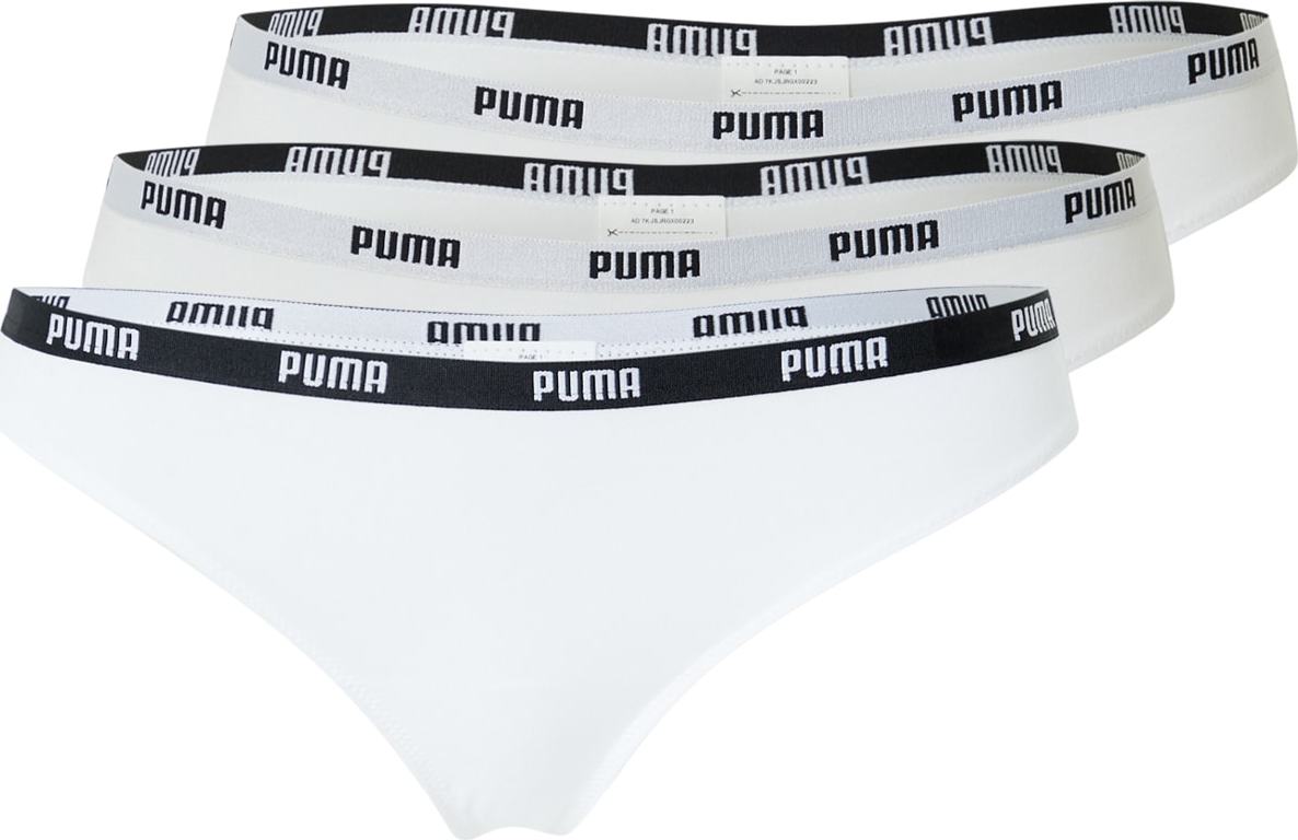 PUMA Tanga černá / bílá