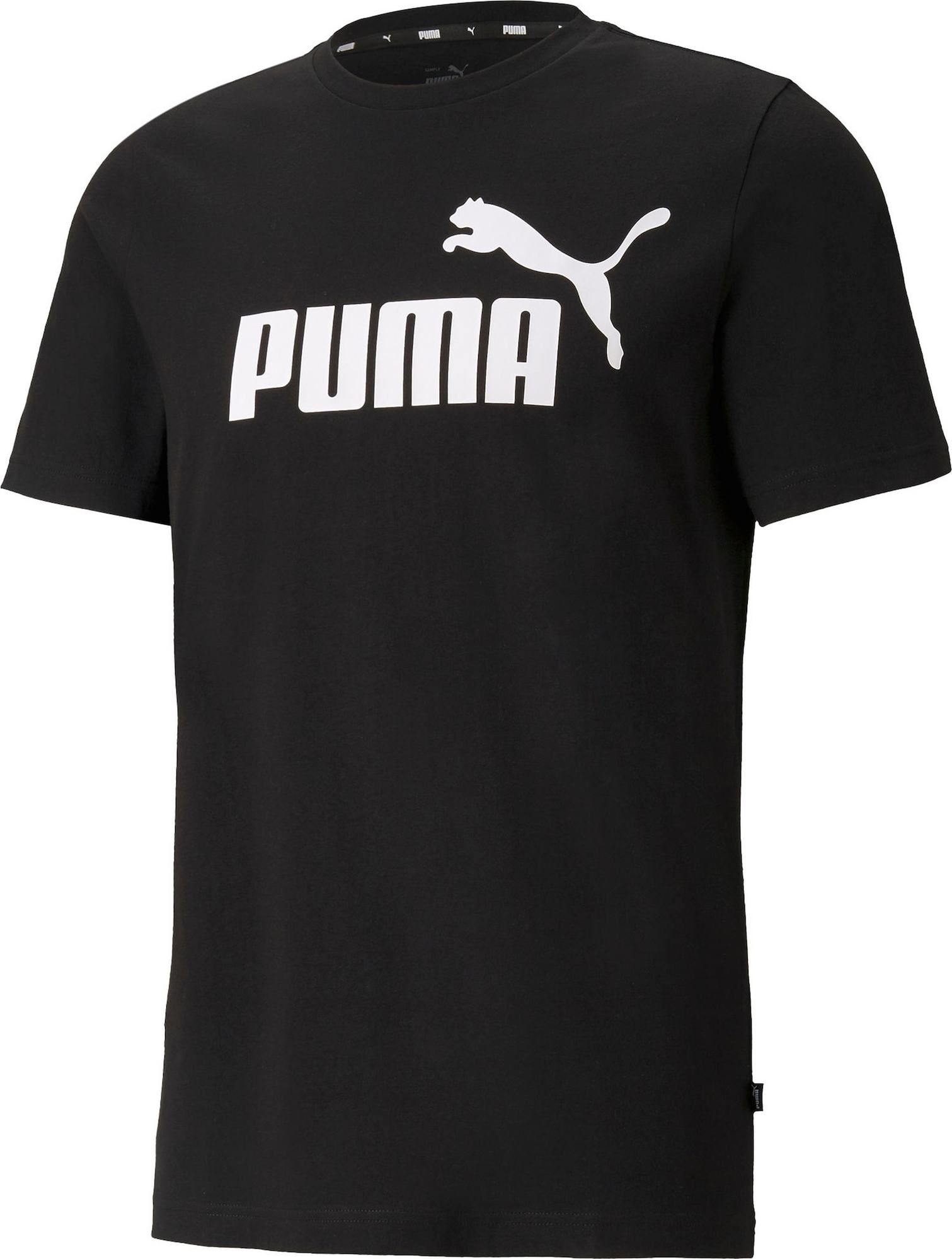 PUMA Funkční tričko černá / bílá