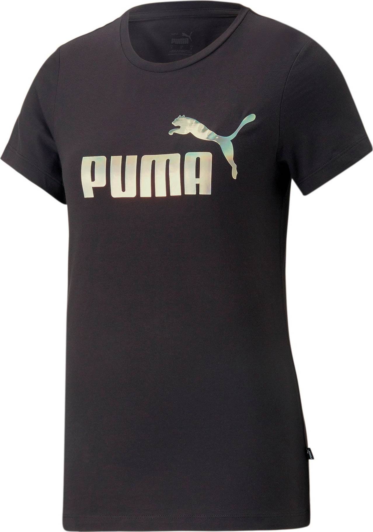 PUMA Tričko zlatá / černá