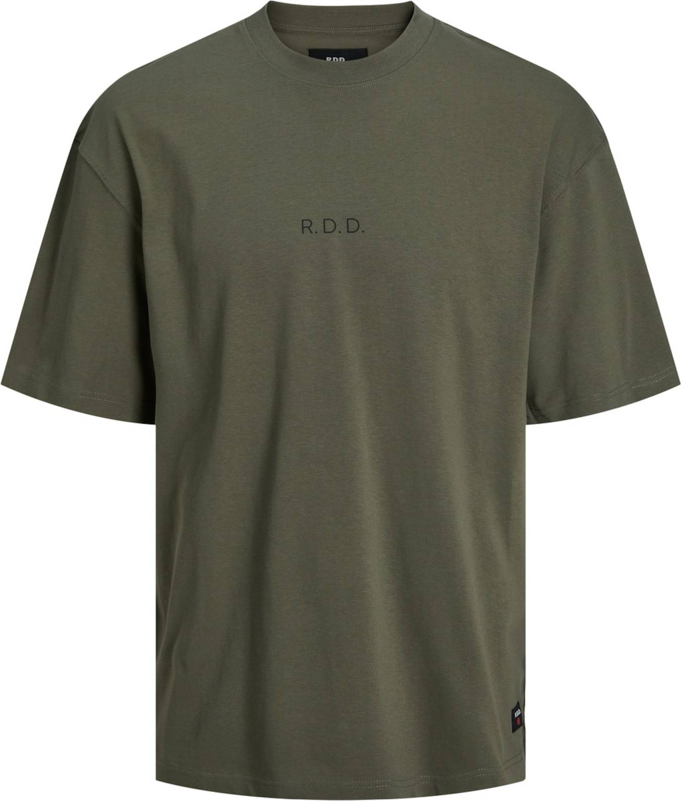 R.D.D. ROYAL DENIM DIVISION Tričko khaki / černá