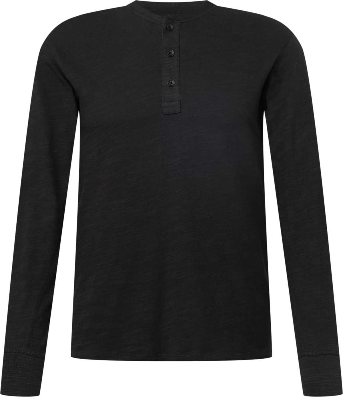 rag & bone Tričko 'classic henley' černá