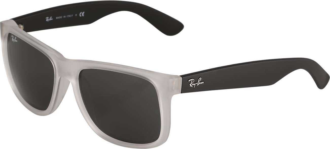 Ray-Ban Sluneční brýle 'Justin' černá / průhledná