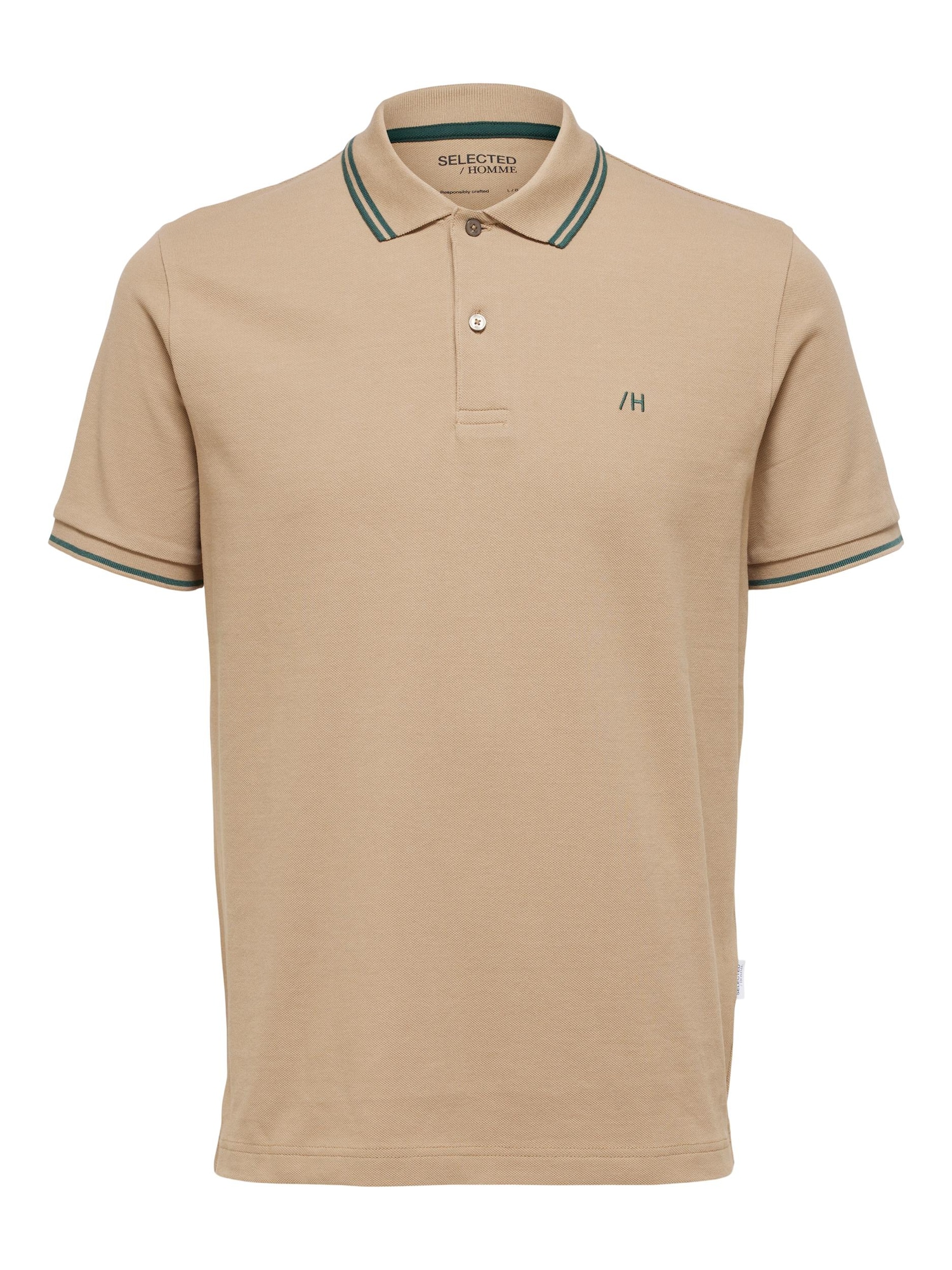 SELECTED HOMME Tričko 'Dante' béžová / khaki