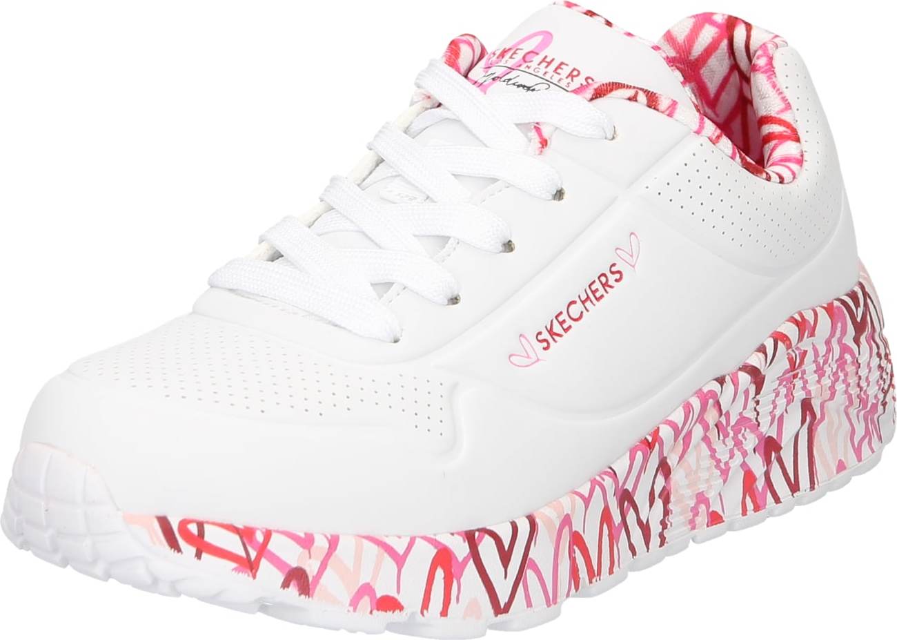 SKECHERS Tenisky pink / růžová / bílá