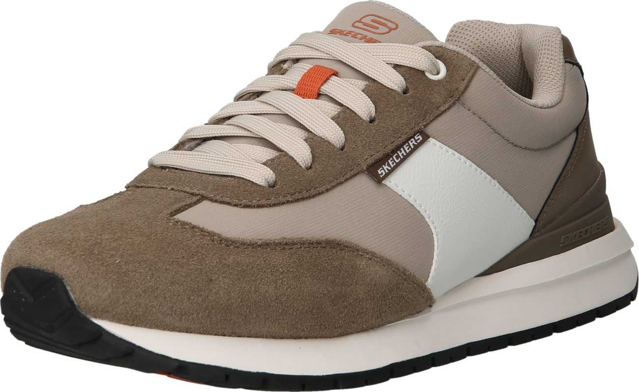 SKECHERS Tenisky šedá / khaki / bílá