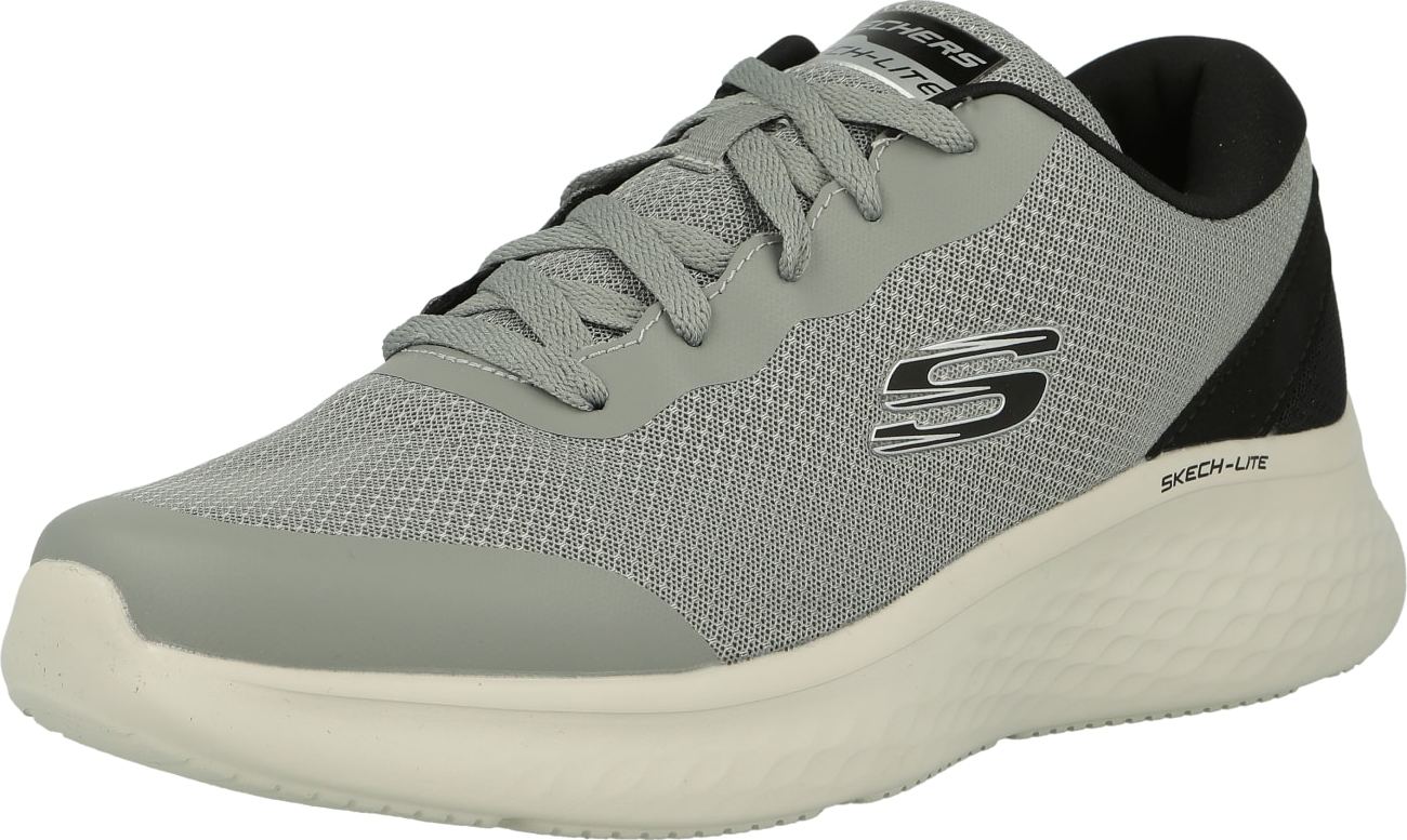 SKECHERS Tenisky šedá / světle šedá / černá