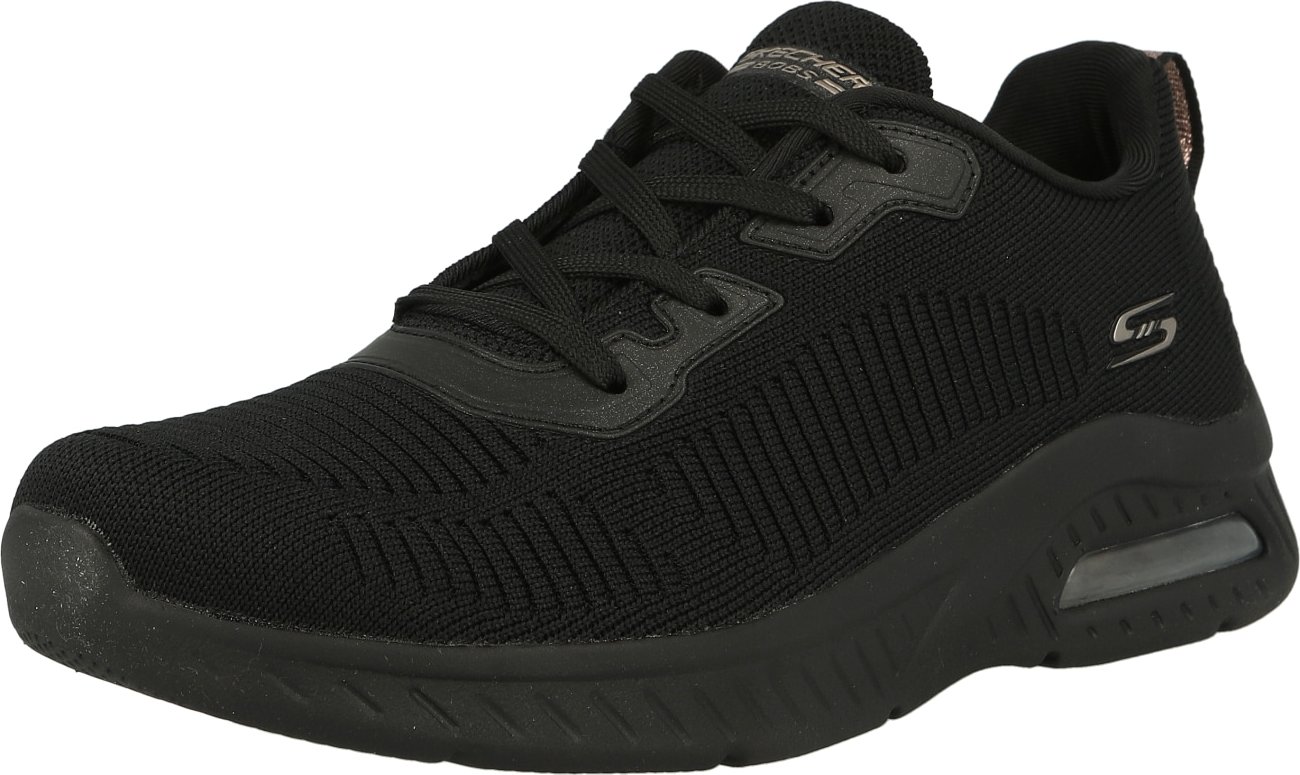 SKECHERS Tenisky stříbrně šedá / černá