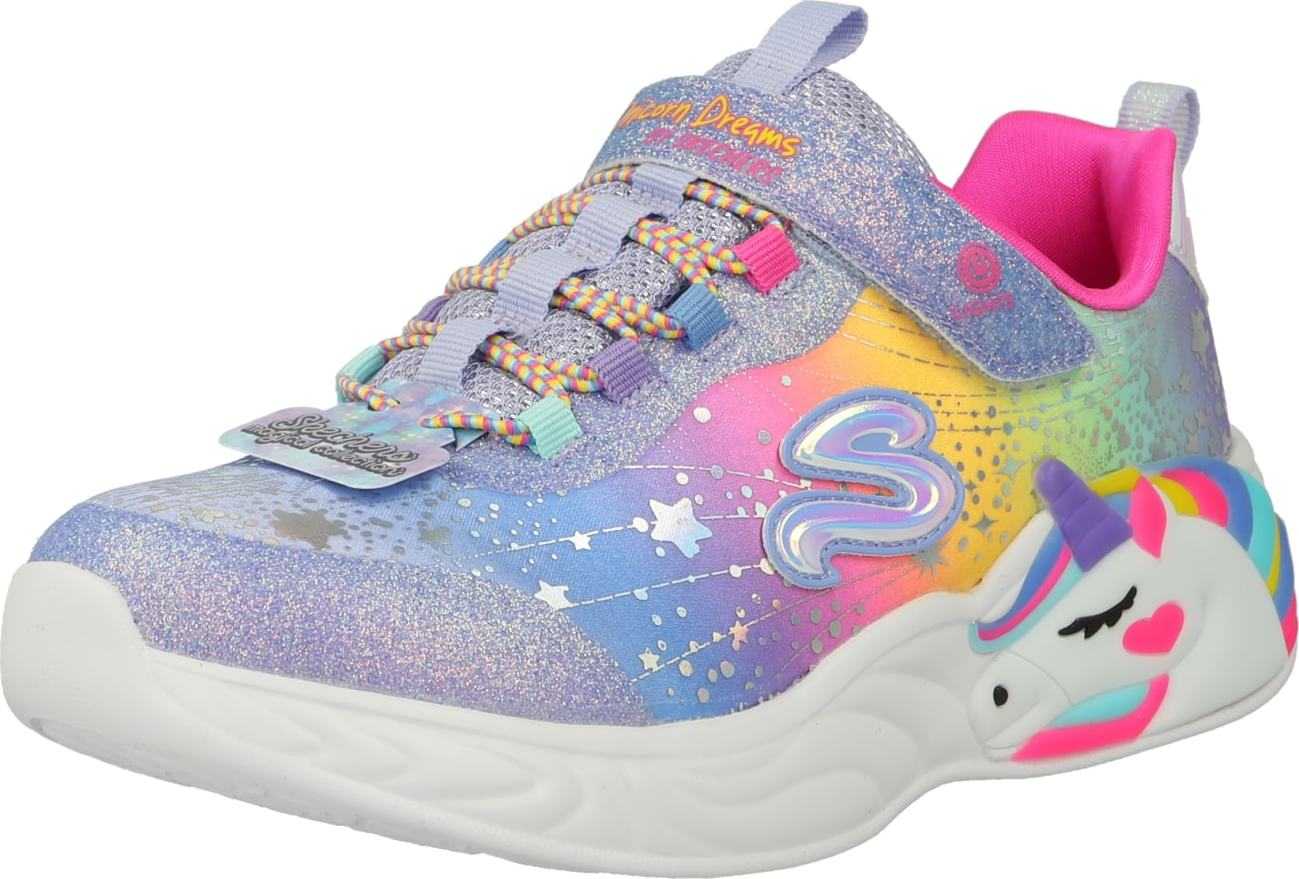 SKECHERS Tenisky 'Unicorn Dreams' modrá / žlutá / fialová / pink