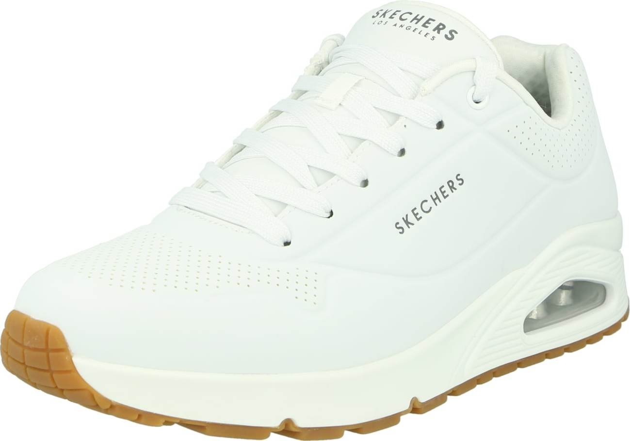 SKECHERS Tenisky tmavě šedá / bílá