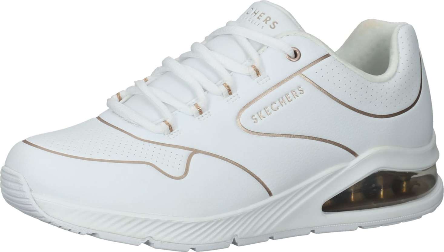 SKECHERS Tenisky zlatá / bílá