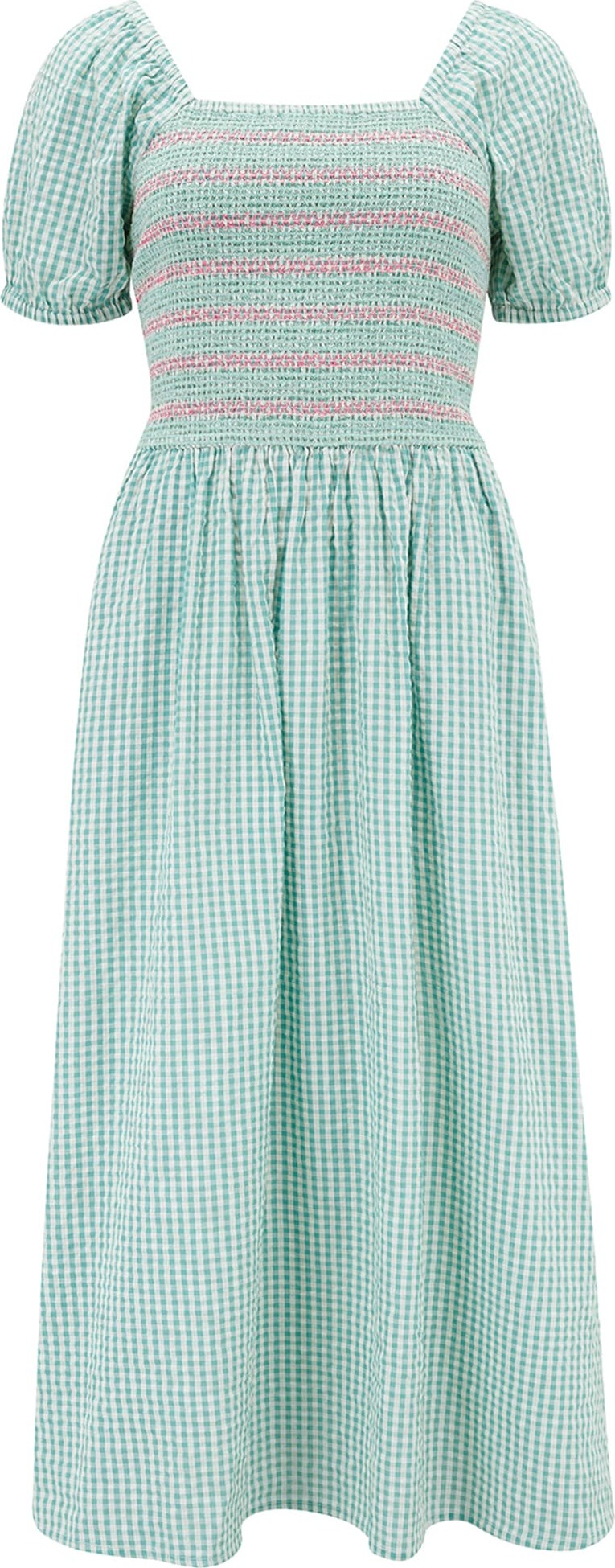 Sugarhill Brighton Šaty ' GINGHAM ' zelená / pink