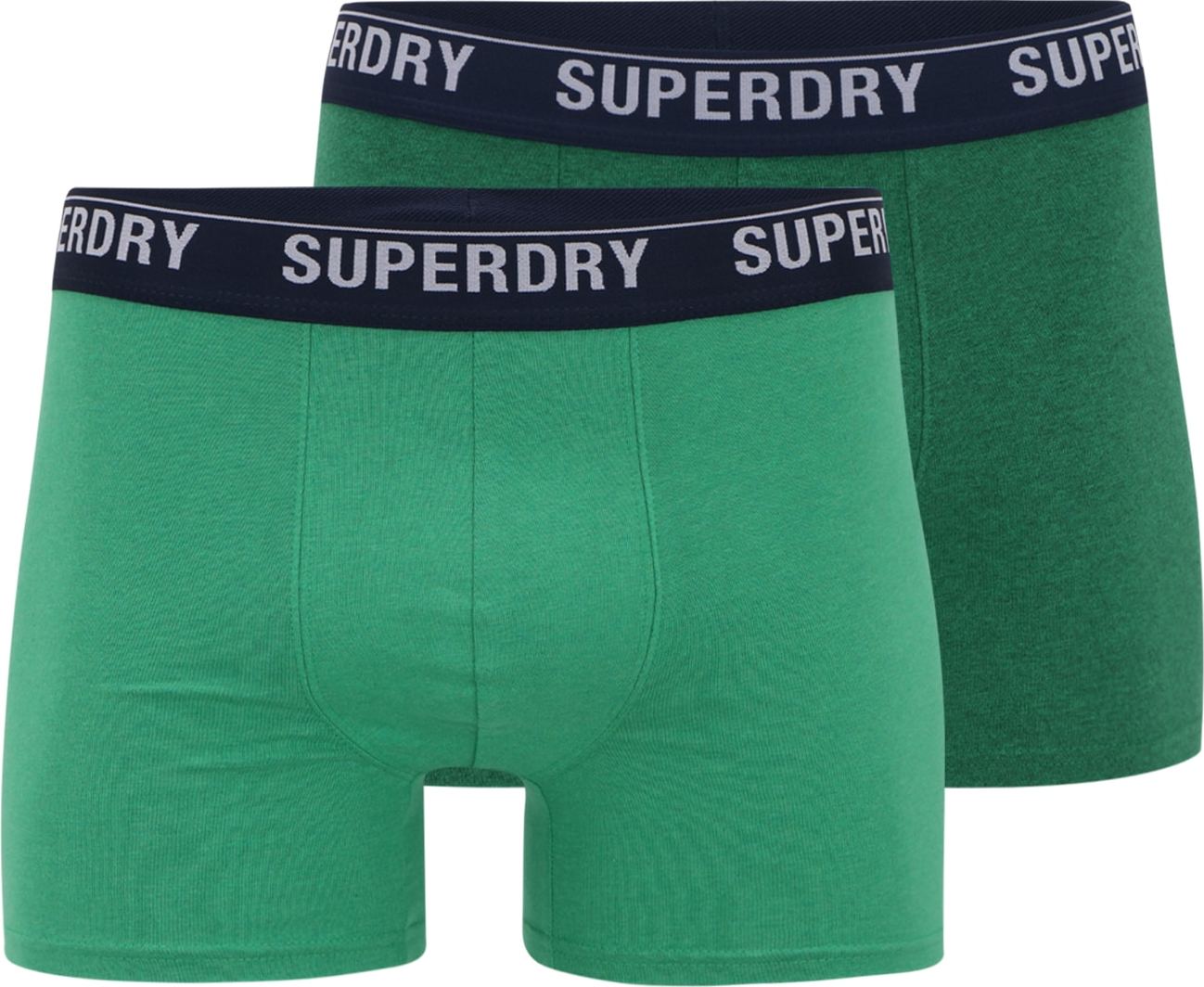 Superdry Boxerky zelená / tmavě zelená / černá / bílá