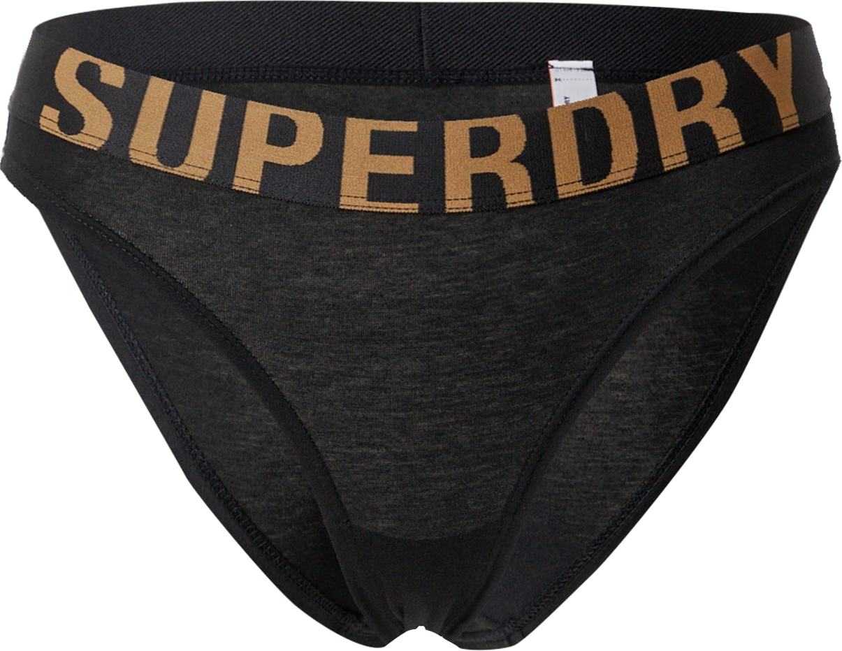 Superdry Kalhotky hnědá / černá