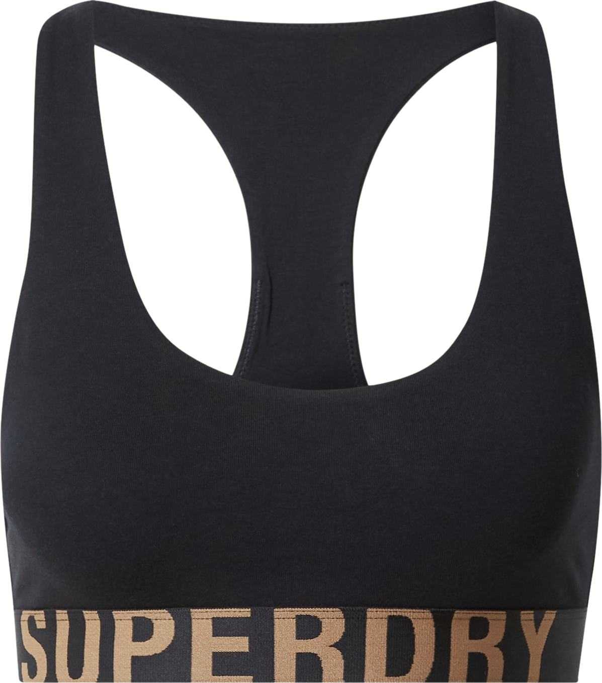 Superdry Podprsenka hnědá / černá