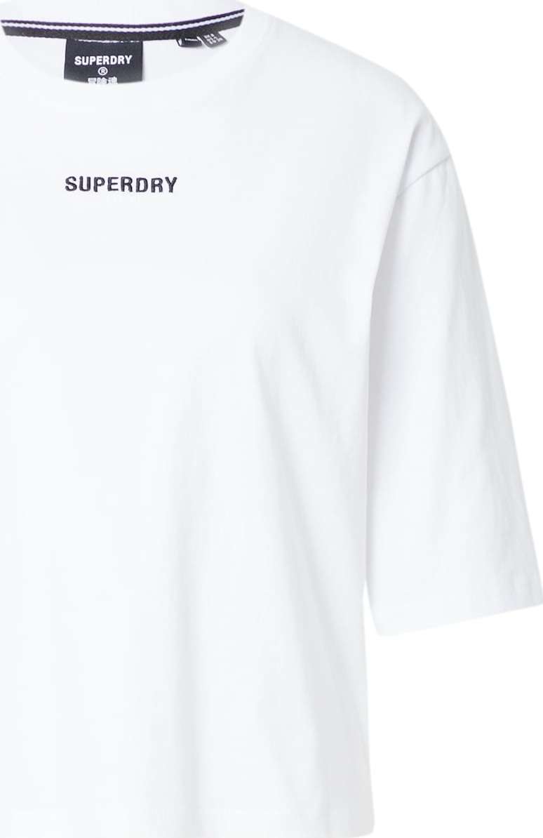 Superdry Tričko černá / bílá