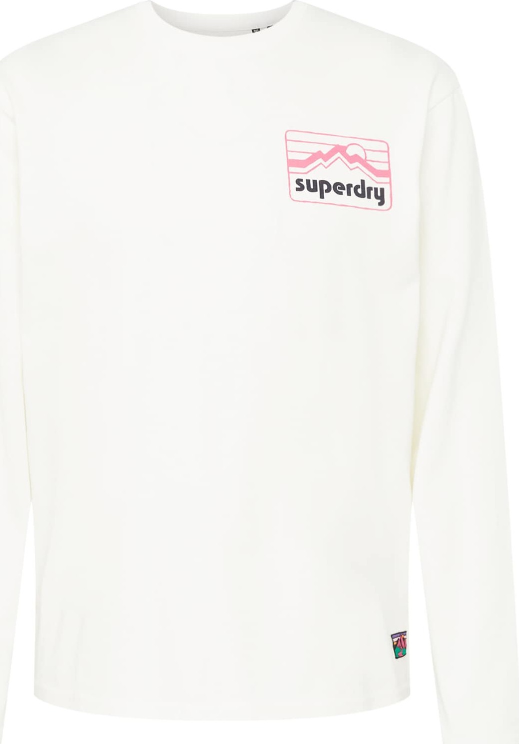 Superdry Tričko mátová / fialová / světle růžová / bílá