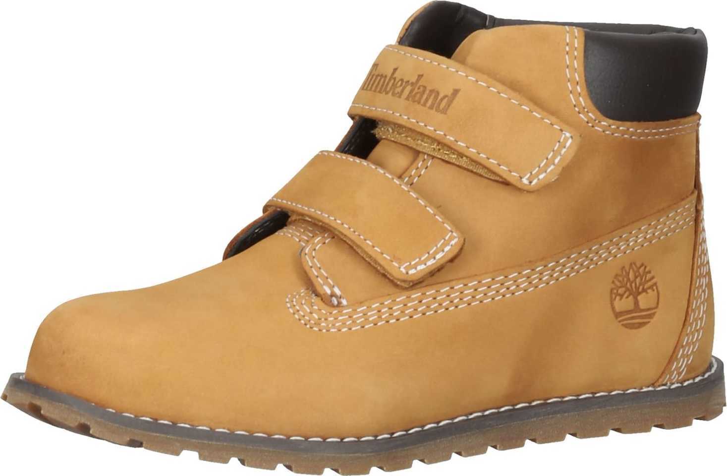 TIMBERLAND Kozačky 'Pokey Pine' velbloudí / tmavě hnědá