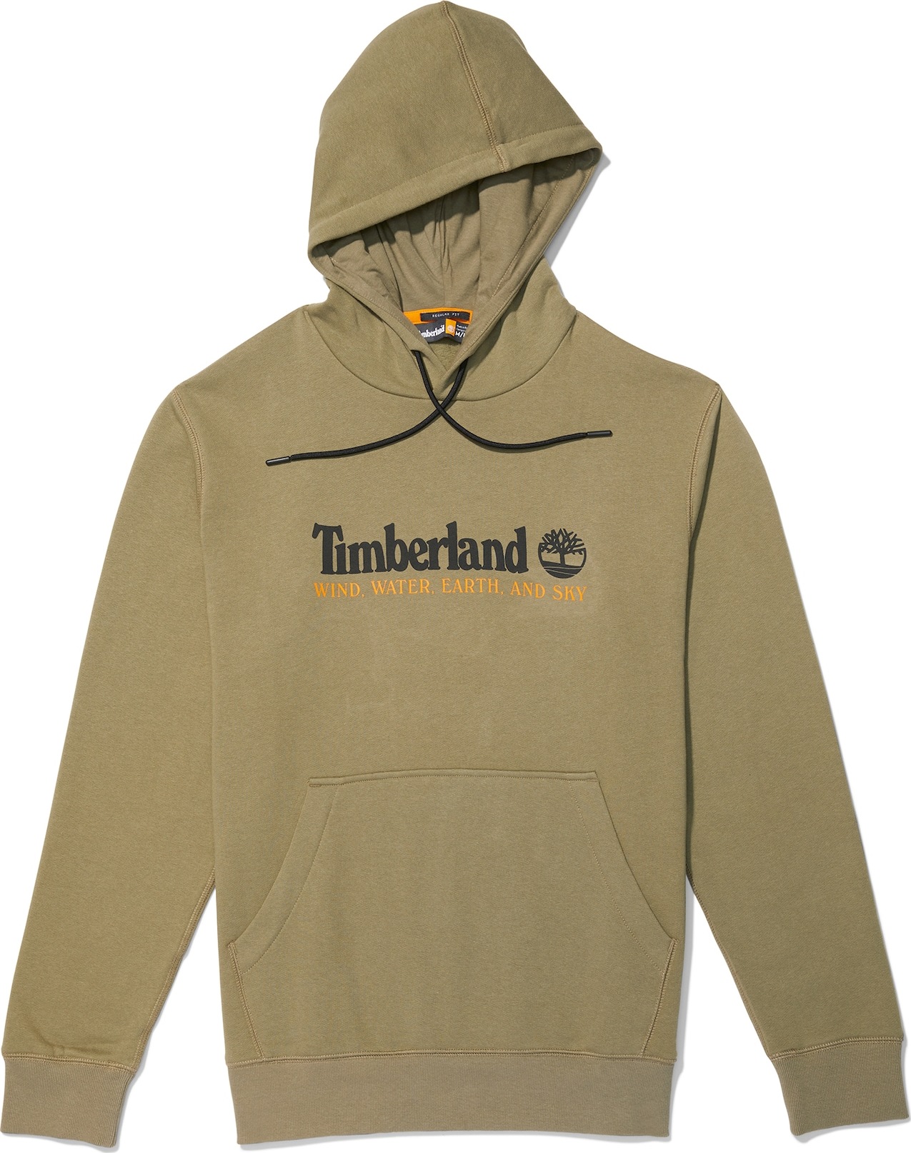 TIMBERLAND Mikina khaki / oranžová / černá