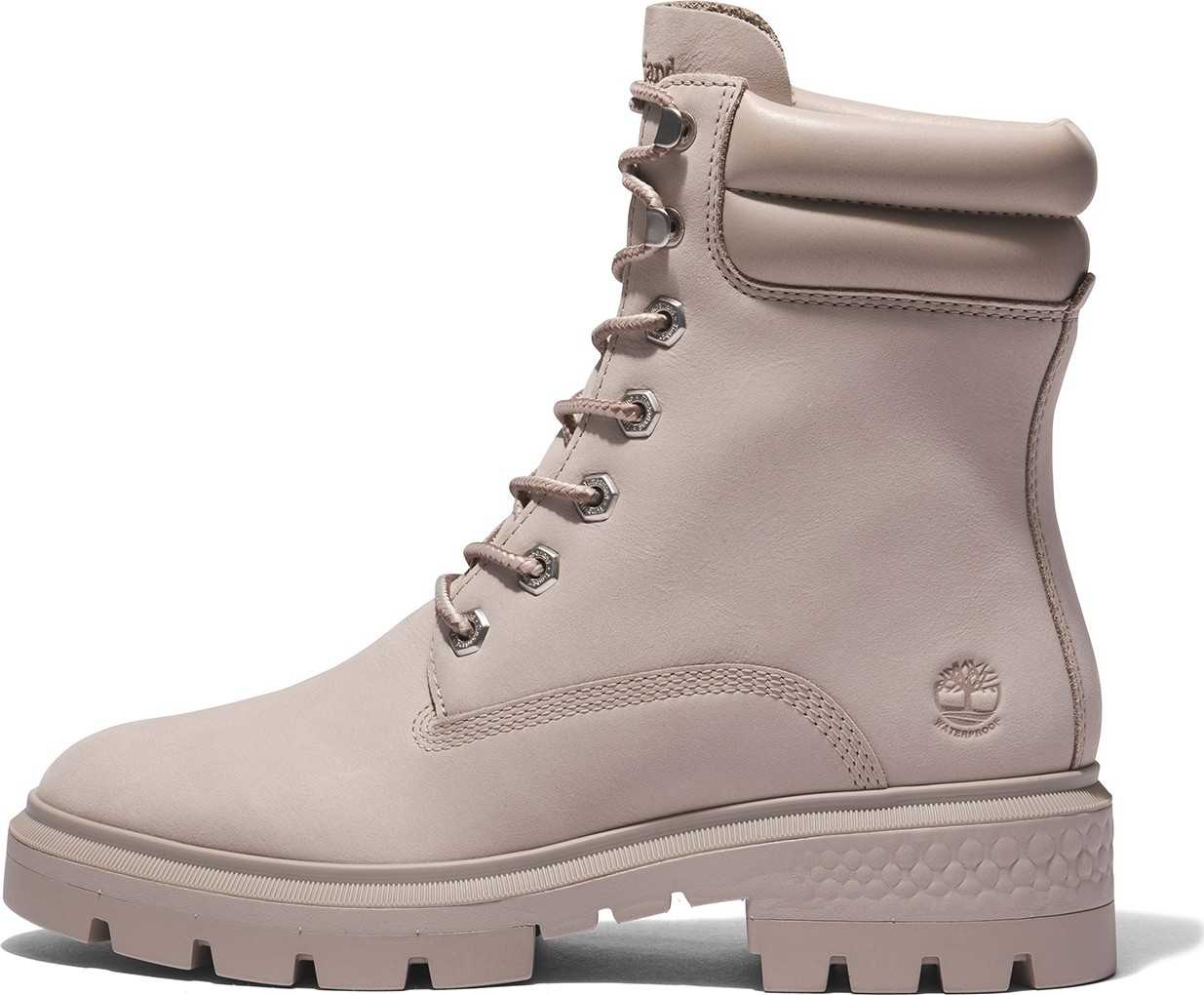 TIMBERLAND Šněrovací kozačky šedobéžová